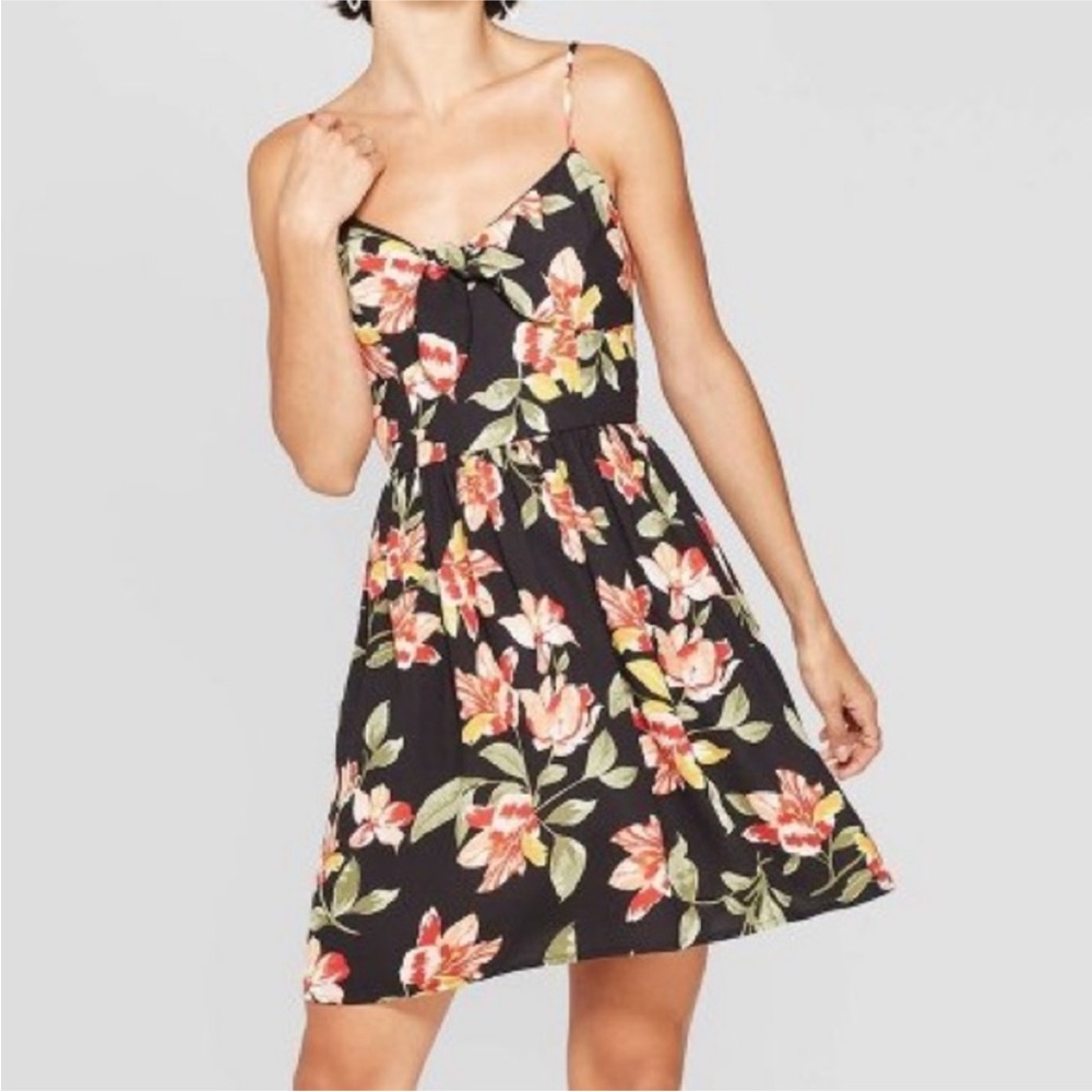 Xhilaration Floral Black Dress